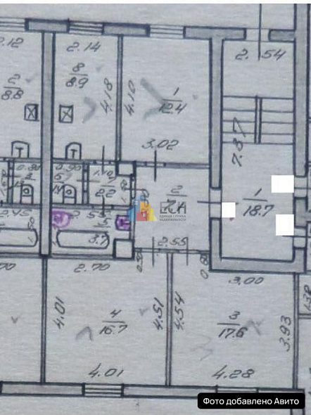 Продажа 3 комнатной квартиры, 70 м2, обл. Тульская, г. посёлок Косая Гора, улица Гагарина, 23 9
