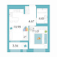 Продажа 2 комнатной квартиры, 40.3 м2, обл. Тульская, г. село Осиновая Гора, улица Героя России Макаровца, 3 36