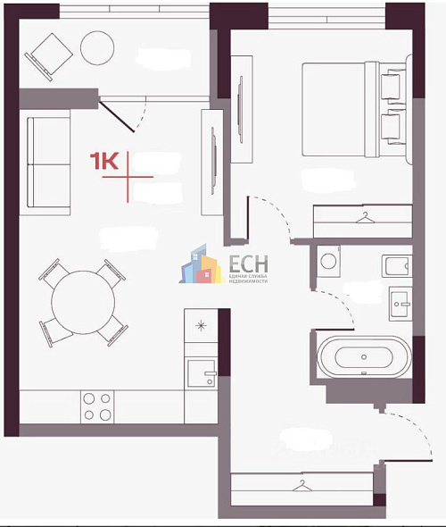 Продажа 1 комнатной квартиры, 27.4 м2, обл. Тульская, г. Щёкино, Транспортная улица, 10 8