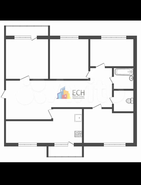 Многокомнатная квартира, 80 м2, обл. Тульская, г. Тула, 2-й проезд Металлургов, 2к2 10