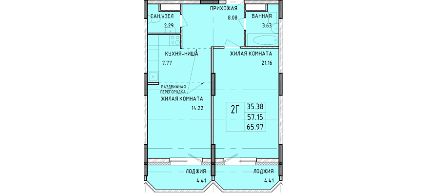 Продажа 2 комнатной квартиры, 67 м2, обл. Тульская, г. Тула, Рязанская улица, 23 22