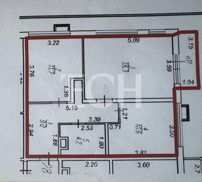 Продажа 2 комнатной квартиры, 53.3 м2, обл. Тульская, г. микрорайон Петровский квартал, улица Маршала Полубоярова, 5 8