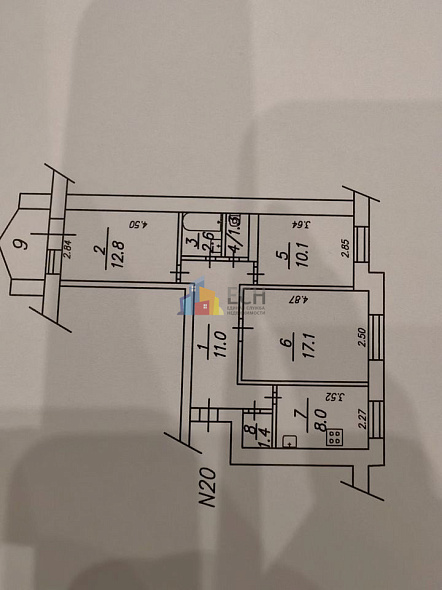 Продажа 3 комнатной квартиры, 64.3 м2, обл. Тульская, г. Тула, улица Демонстрации, 4 10