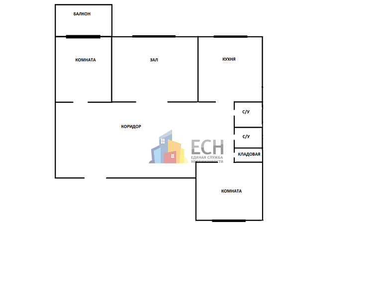 Продажа 3 комнатной квартиры, 83 м2, 300041, обл. Тульская, г. Тула, пр-кт. Ленина, д. 60 11