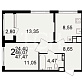 Продажа 2 комнатной квартиры, 47.47 м2, обл. Тульская, г. Тула, Венёвское шоссе, 49 21