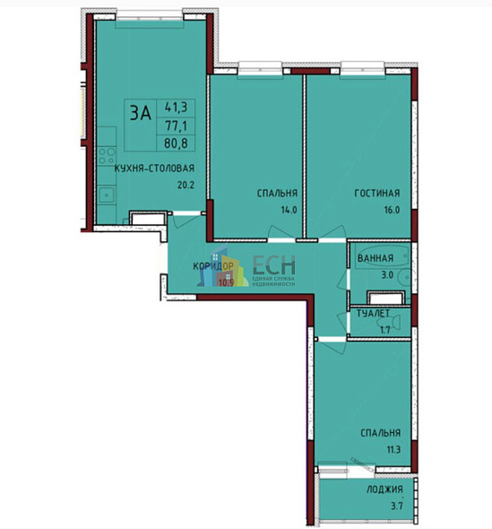 Продажа 3 комнатной квартиры, 80.8 м2, обл. Тульская, г. село Осиновая Гора, микрорайон Левобережный 1