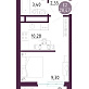Продажа Студия комнатной квартиры, 28.47 м2, обл. Тульская, г. Тула, улица Купцов Гречихиных, 10 11