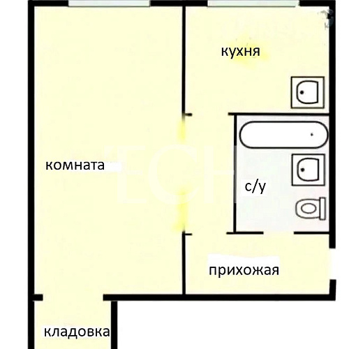 Продажа 1 комнатной квартиры, 32 м2, обл. Тульская, г. Тула, улица Прокудина, 1 