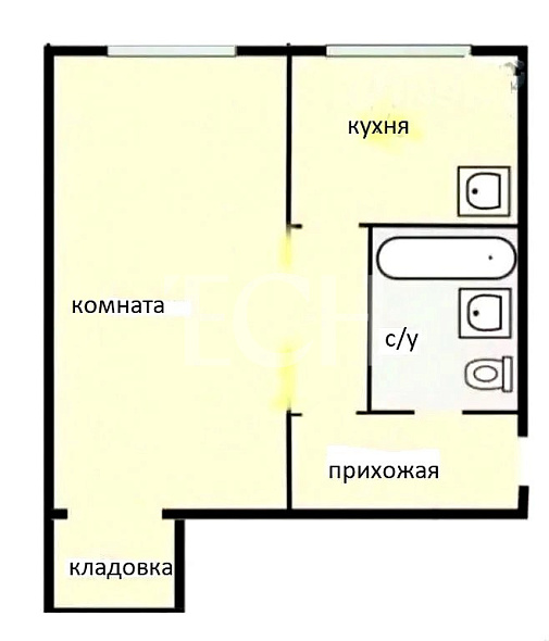 Продажа 1 комнатной квартиры, 32 м2, обл. Тульская, г. Тула, улица Прокудина, 1 1
