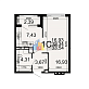 Продажа 1 комнатной квартиры, 34 м2, г. Тула, ш. Венёвское, д. 55, 1 этап 1