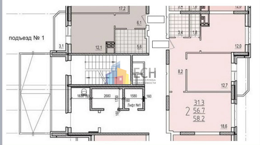 Продажа 2 комнатной квартиры, 56.7 м2, обл. Тульская, г. Тула, улица Генерала Маргелова, 9А 17