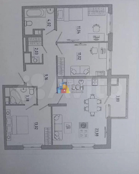 Продажа 3 комнатной квартиры, 77.1 м2, обл. Тульская, г. Тула, улица Купцов Гречихиных, 8 4