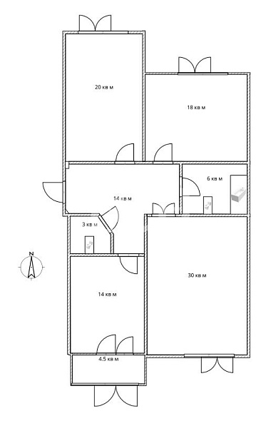 Продажа 3 комнатной квартиры, 107.3 м2, обл. Тульская, г. Тула, улица Демонстрации, 27к1 20