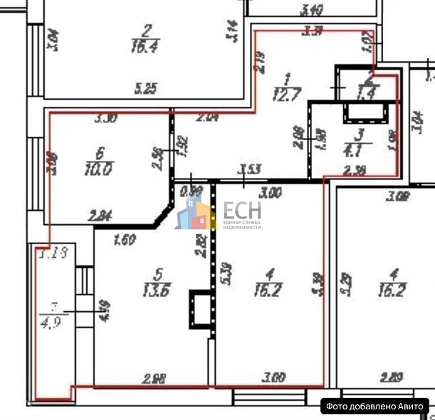 Продажа 2 комнатной квартиры, 58 м2, обл. Тульская, г. Тула, проспект Ленина, 140 19