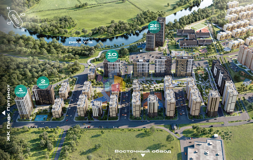 Продажа 2 комнатной квартиры, 54.47 м2, г. Тула, ул. Восточная, д. 17 2