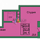 Продажа Студия комнатной квартиры, 33 м2, обл. Тульская, г. Тула, улица Строителей, 4 14