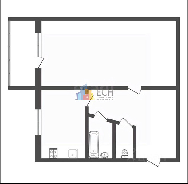 Продажа 1 комнатной квартиры, 31.4 м2, обл. Тульская, г. Тула, улица Академика Павлова, 36 13