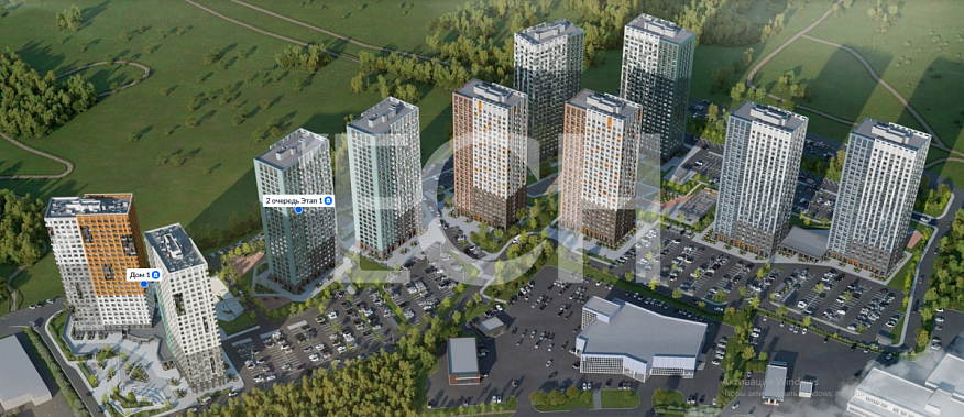 Продажа 1 комнатной квартиры, 33.15 м2, обл. Тульская, г. Тула, Новомосковское шоссе, 5А 1