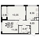 Продажа 2 комнатной квартиры, 47.47 м2, обл. Тульская, г. Тула, Венёвское шоссе, 49 21