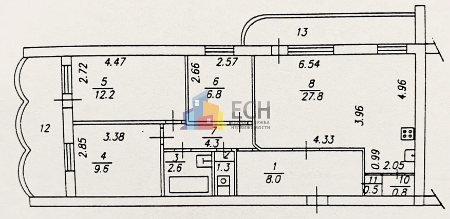 Продажа 4+ комнатной квартиры, 78.4 м2, обл. Тульская, г. Тула, улица Прокудина, 2к2 15