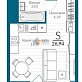 Продажа Студия комнатной квартиры, 26 м2, обл. Тульская, г. микрорайон Петровский квартал, улица Маршала Полубоярова, 6 8