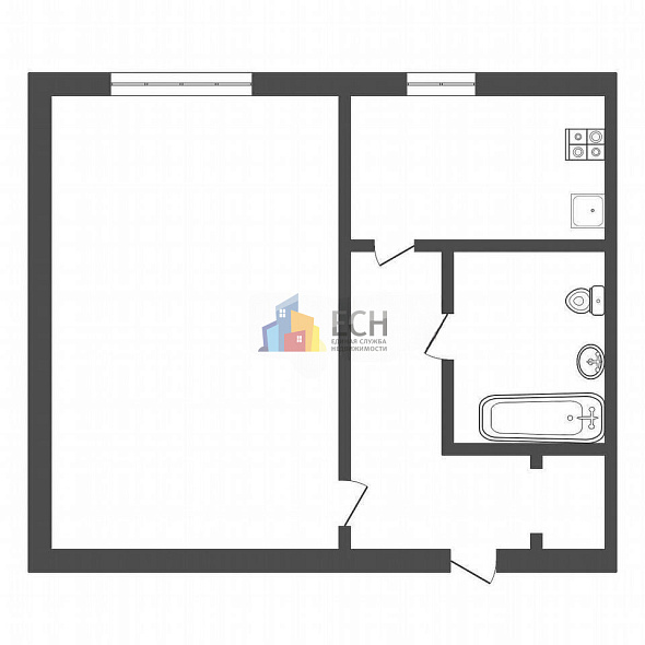 Продажа 1 комнатной квартиры, 31 м2, обл. Тульская, г. Тула, Октябрьская улица, 95 16