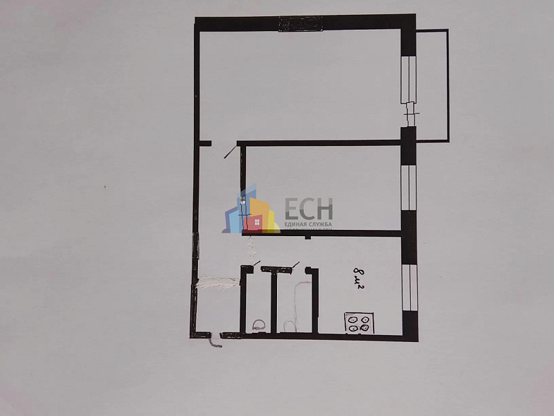 Продажа 2 комнатной квартиры, 48.4 м2, обл. Тульская, г. Тула, проспект Ленина, 137А 13