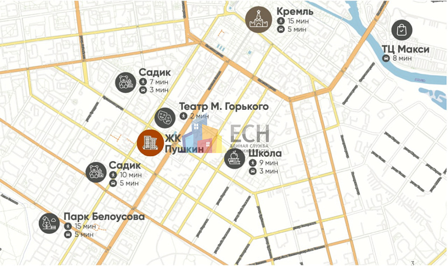 Продажа 2 комнатной квартиры, 88.7 м2, обл. Тульская, г. Тула, Пушкинский проезд, 4В 6