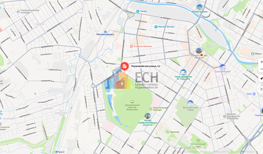 Продажа 3 комнатной квартиры, 78 м2, обл. Тульская, г. Тула, Первомайская улица, 52 20
