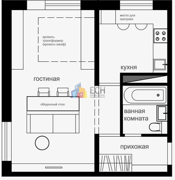 Продажа 1 комнатной квартиры, 33 м2, обл. Тульская, г. Тула, Ложевая улица, 130 8