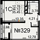 Продажа 1 комнатной квартиры, 35.45 м2, пос. Горелки, ул. Большая , д. 6А 10