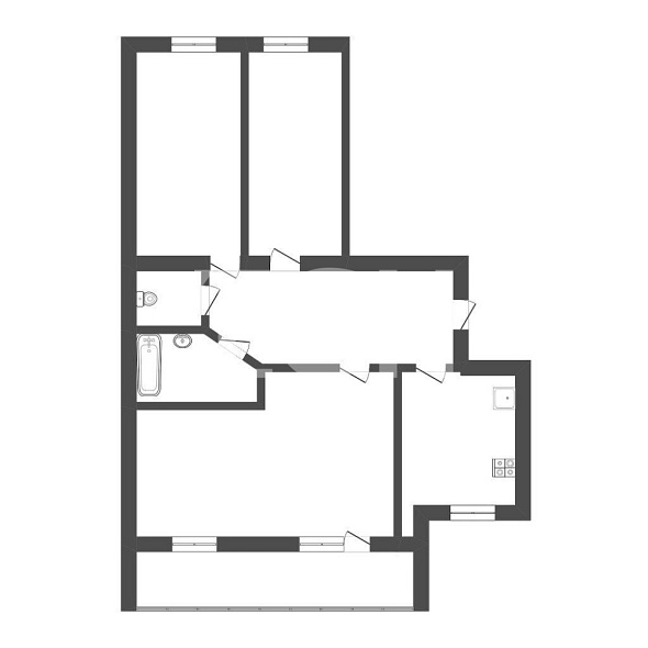 Продажа 3 комнатной квартиры, 72.2 м2, обл. Тульская, г. Алексин, Тульская улица, 135к1 19