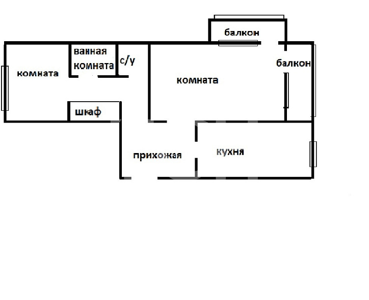Продажа 2 комнатной квартиры, 50 м2, обл. Тульская, г. Тула, улица Токарева, 80 21
