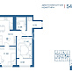 Продажа 2 комнатной квартиры, 54.7 м2, г. Тула, ул. Рязанская, стр. 1 7