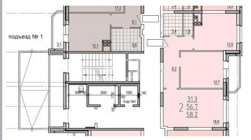 Продажа 2 комнатной квартиры, 56.7 м2, обл. Тульская, г. Тула, улица Генерала Маргелова, 9А 17