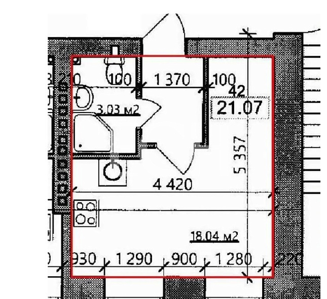 Продажа 1 комнатной квартиры, 21.1 м2, обл. Тульская, г. Тула, Тургеневская улица, 74 8