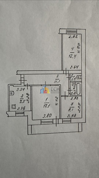 Продажа 3 комнатной квартиры, 61.4 м2, обл. Тульская, г. Тула, Староникитская улица, 105 11