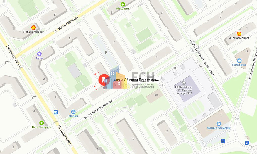 Продажа 1 комнатной квартиры, 33.8 м2, обл. Тульская, г. микрорайон Петровский квартал, улица Лётчика Пирожкова, 6 7