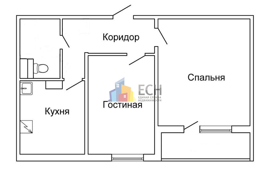 Продажа 2 комнатной квартиры, 51 м2, обл. Тульская, г. Тула, Пролетарская улица, 22 11