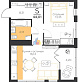 Продажа 1 комнатной квартиры, 44 м2, обл. Тульская, г. посёлок Молодёжный, улица Вадима Усова, 28 9