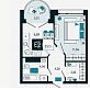 Продажа 1 комнатной квартиры, 31.3 м2, обл. Тульская, г. Тула, улица Чмутова, 158к2 2